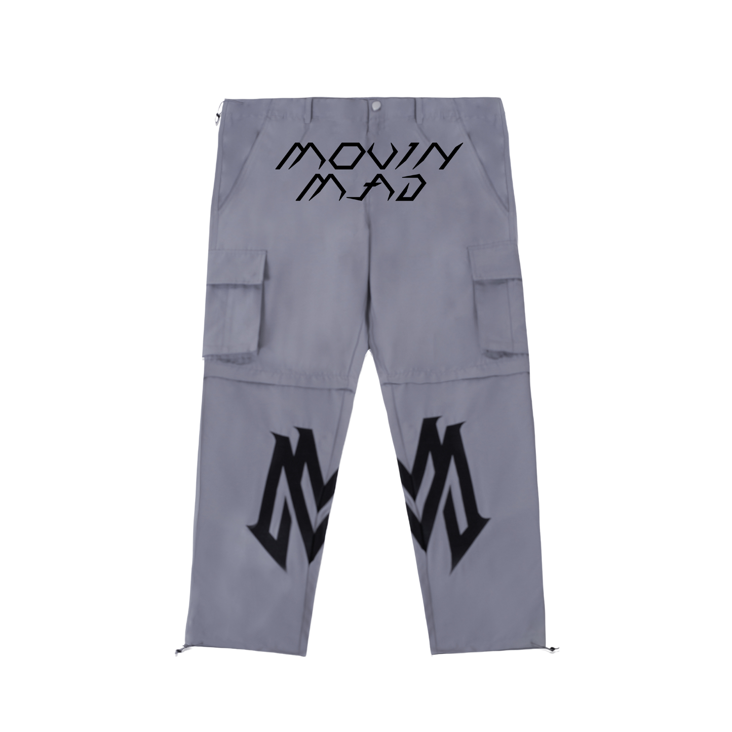 GREY CONVERTIBLE CARGO PANTS