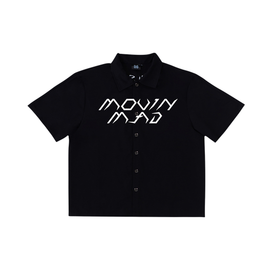 BLACK CARGO BUTTON UP