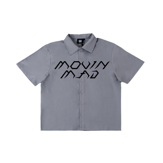GREY CARGO BUTTON UP